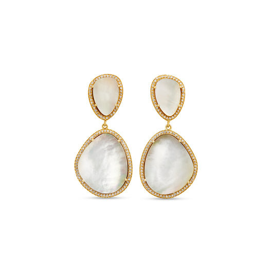 Bijou Earrings in Pearl