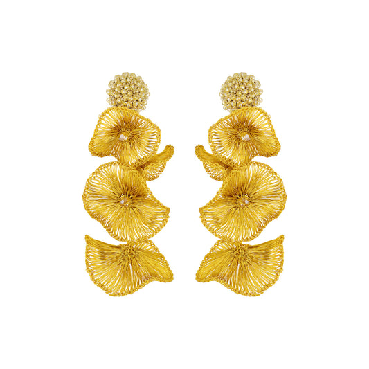 Golden Poppy Earrings